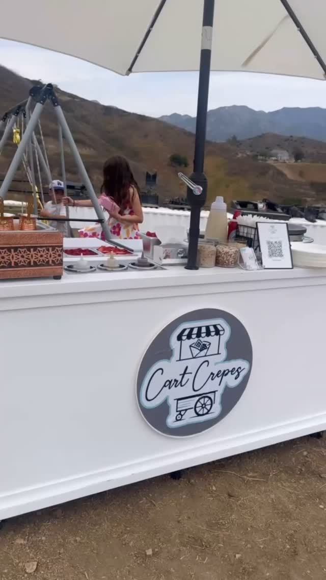 Sweet crepe fresh to order